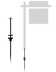 Real Estate Post-Ground Stake
