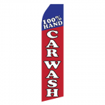 100% Hand Car Wash Econo Stock Flag copy