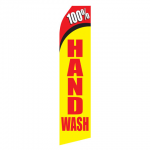 100% Hand Wash Econo Stock Flag