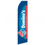 Domino's Pizza Logo Econo Stock Flag