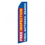 Free Inspection for Tires Brakes Batteries Econo Stock Flag