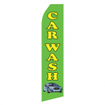 Green Car Wash Econo Stock Flag