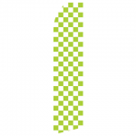 Green and White Checkered Econo Stock Flag