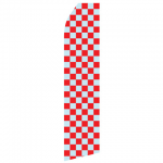 Grey and Red Checkered Econo Stock Flag