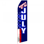 Happy July 4th Econo Stock Flag