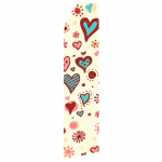 Heart Design Econo Stock Flag