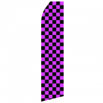 Magenta Black Econo Stock Flag