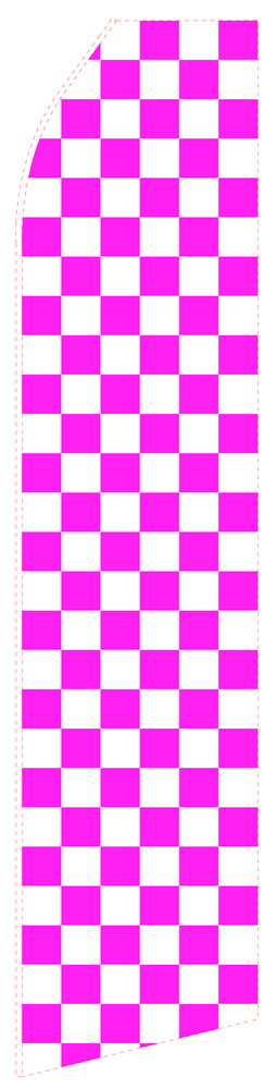 Magenta Chessboard Econo Stock Flag