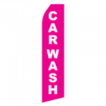 Pink Car Wash Econo Stock Flag