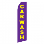 Purple Car Wash Econo Stock Flag