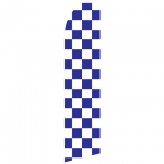 Purple and White Checkered Econo Stock Flag