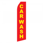 Red Car Wash Econo Stock Flag