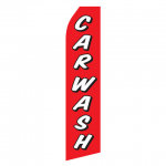 Red Car Wash Econo Stock Flag 3