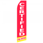 Red Certified Econo Stock Flag