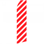 Red Ribbed Econo Stock Flag