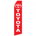 Red Toyota Logo Econo Stock Flag