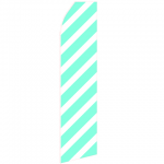 Ribbed Cyan Econo Stock Flag