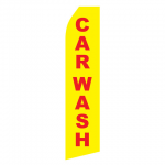 Yellow Car Wash Econo Stock Flag