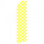 Yellow Chessboard Econo Stock Flag