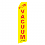 Yellow Free Vacuum With Wash Econo Stock Flag