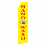 Yellow Hand Wash Econo Stock Flag