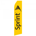 Yellow Sprint Logo Econo Stock Flag