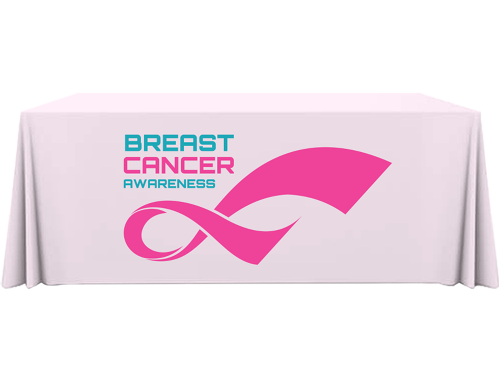 Breast Cancer Awareness 6ft Fitted Table Cover