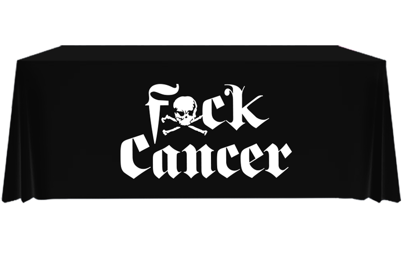 F C Cancer 6ft Fitted Table Cover