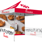 Chick-Fil-A 10' X 10' Pop-Up Event Tent with walls