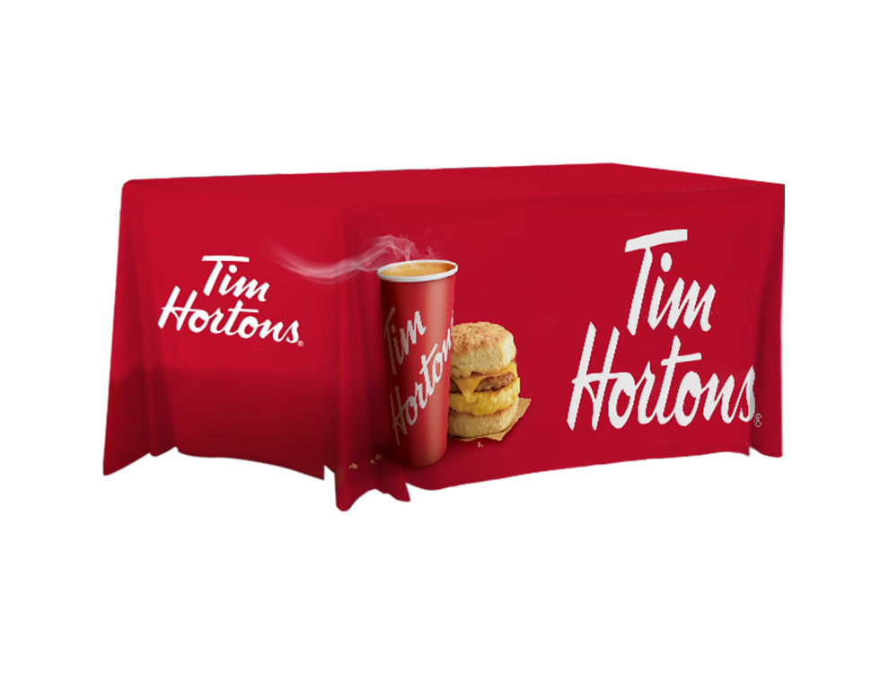 Tim Hortons 6ft Fitted Table Cover