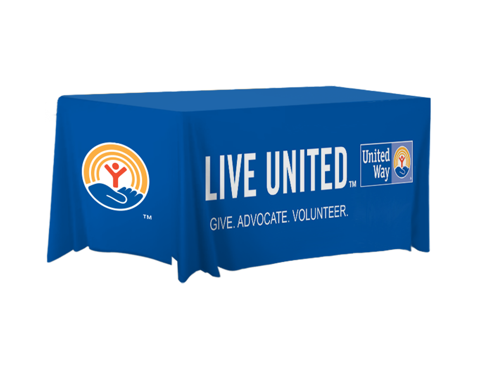 United Way Worldwide 6ft Fitted Table Cover