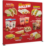 Del Taco Straight Tension Fabric Display