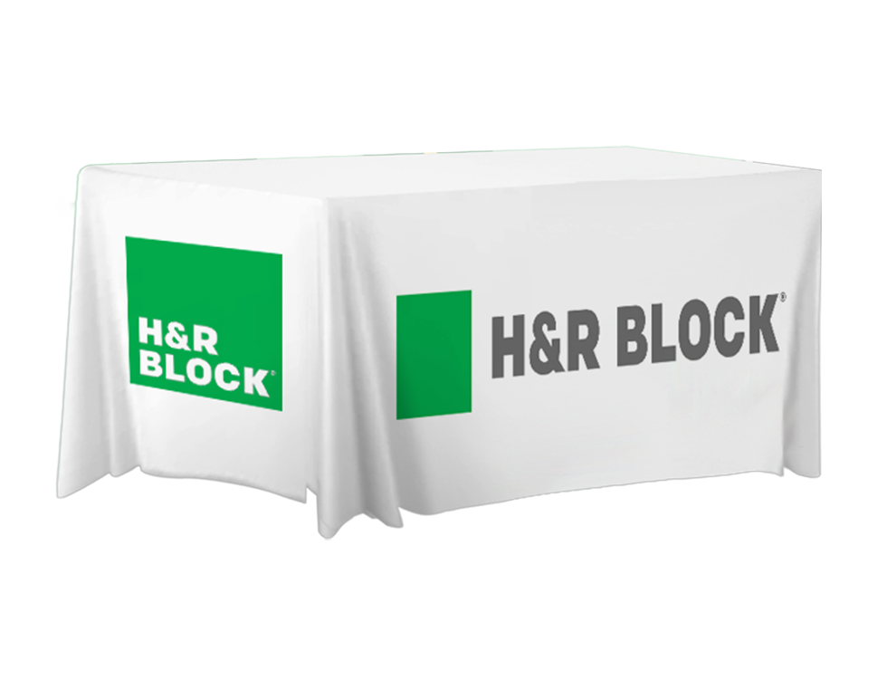 H&R Block 6ft Fitted Table Cover