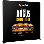 Hardees Straight Tension Fabric Display