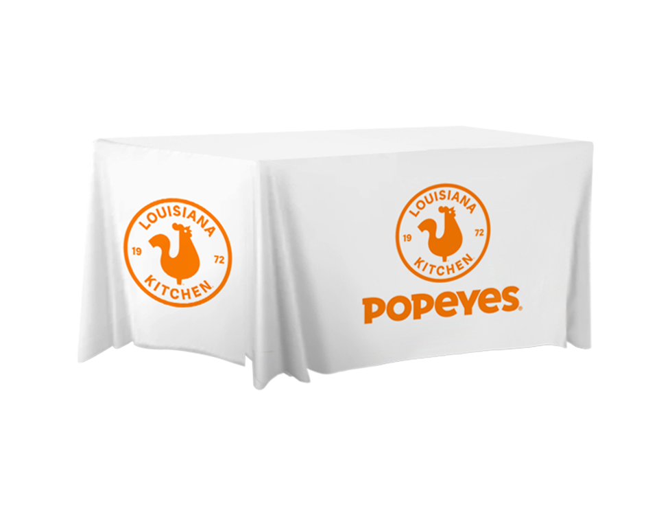 Popeyes 6ft Fitted Table Cover