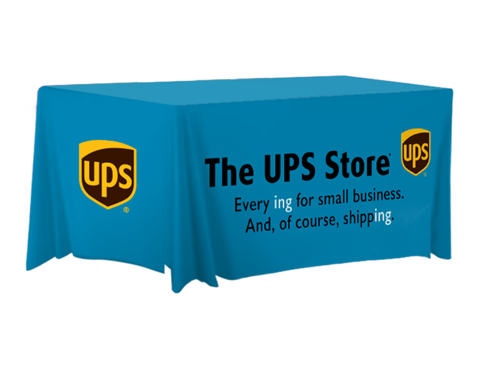 The UPS Store 6ft Fitted Table Cover