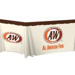 A&W Restaurants 6ft Fitted Table Cover