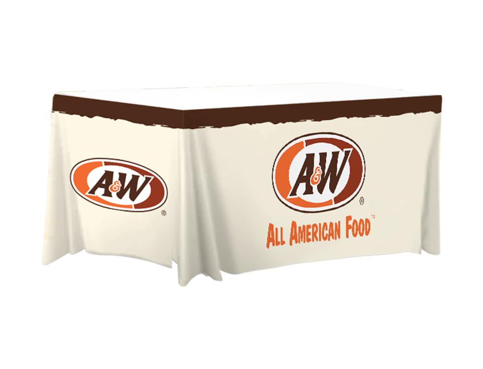 A&W Restaurants 6ft Fitted Table Cover