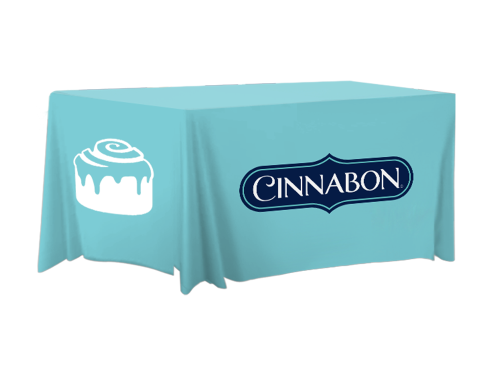 Cinnabon 6ft Fitted Table Cover