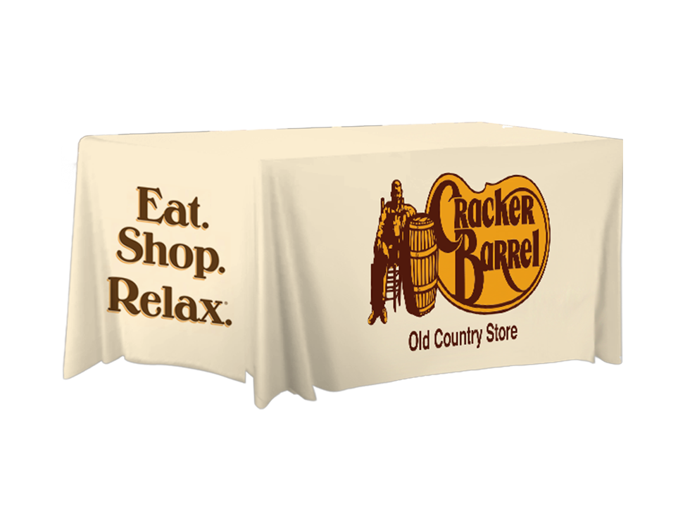 Cracker Barrel 6ft Fitted Table Cover