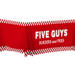 Five Guys 6ft Fitted Table Cover