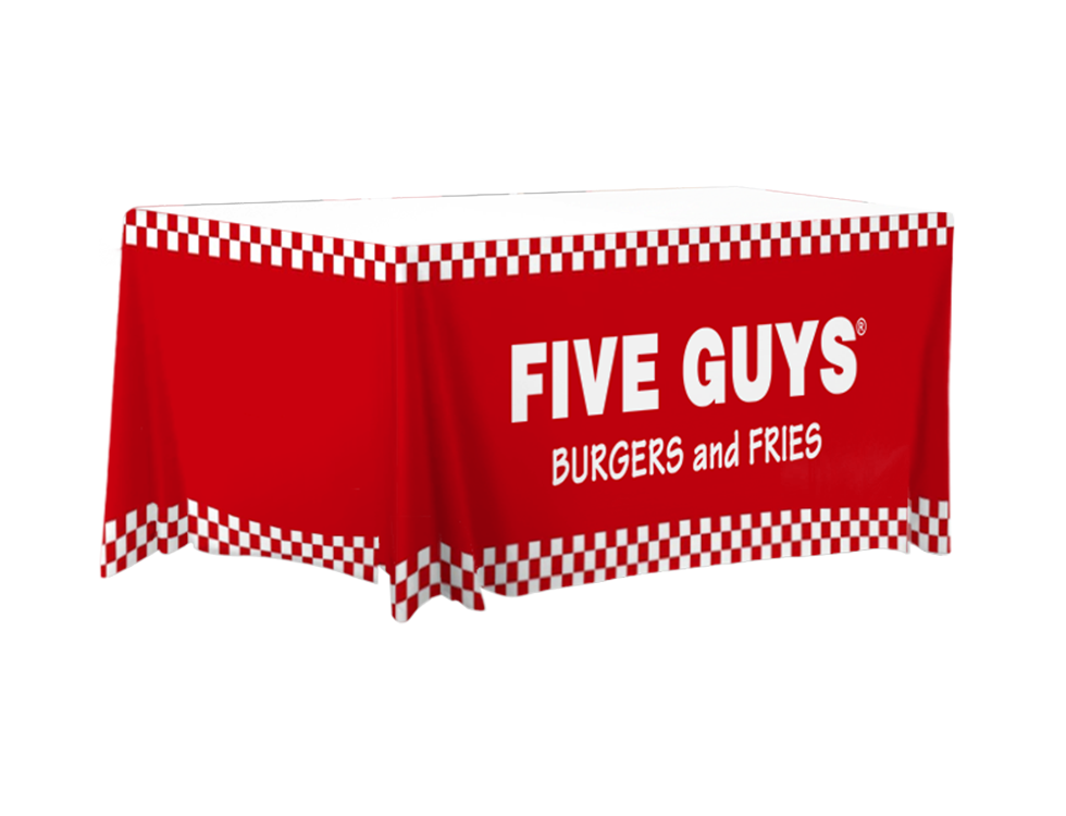 Five Guys 6ft Fitted Table Cover