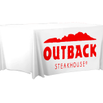 Outback Steakhouse 6ft Fitted Table Cover