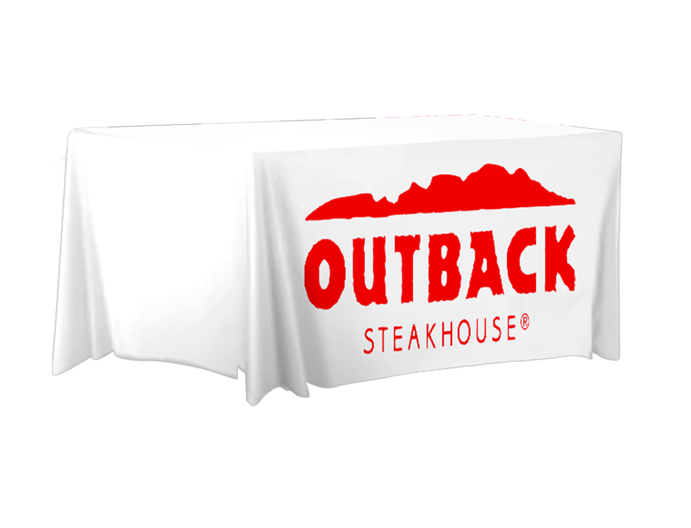 Outback Steakhouse 6ft Fitted Table Cover