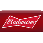 Budweiser 6ft Fitted Table Cover