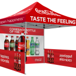 Coca-Cola 10' X 10' Pop-Up Event Tent with walls