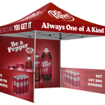 Dr. Pepper 10' X 10' Pop-Up Event Tent with walls