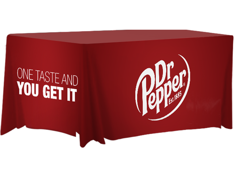 Dr. Pepper 6ft Fitted Table Cover