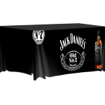 Jack Daniels 6ft Fitted Table Cover