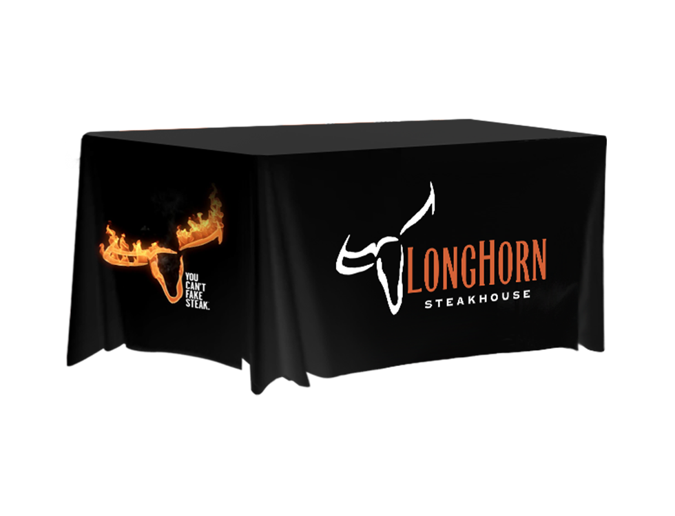 LongHorn Steakhouse 6ft Fitted Table Cover